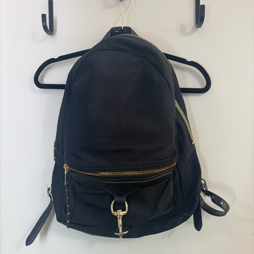 Rebecca Minkoff Always On Nylon MAB Backpack Gold Hardware